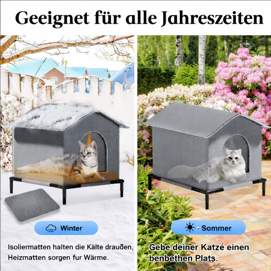 Wetterfestes Katzenhaus Outdoor