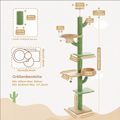 Verstellbarer Katzen Kratzbaum