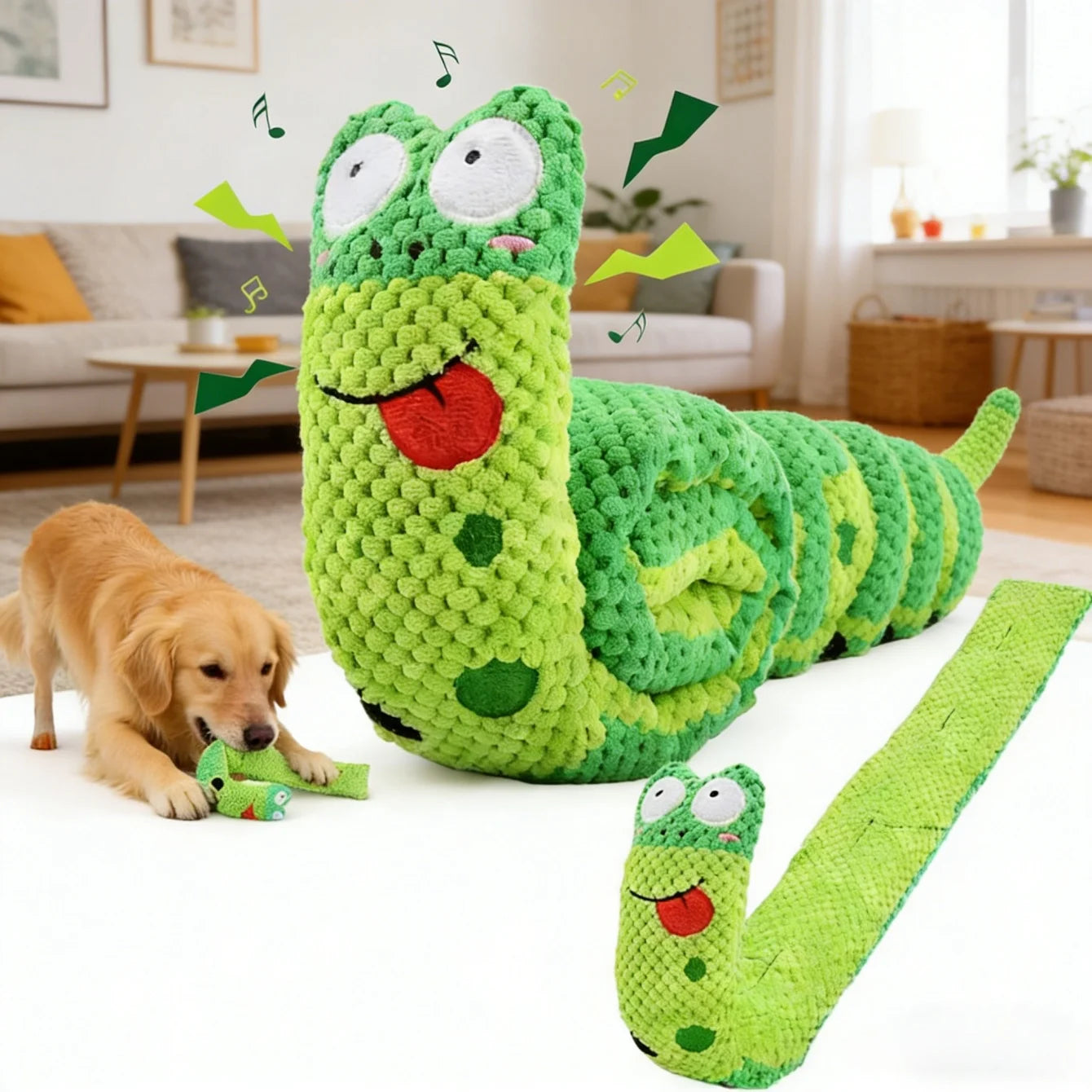 Plüsch Schnecke Hundespielzeug