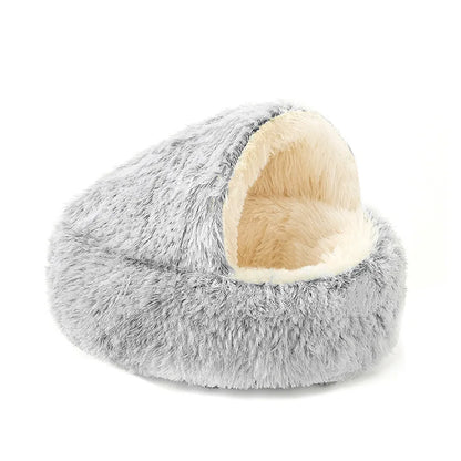 2-in-1 Kuschelhöhle für Katzen