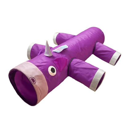 XXL Katzen Spieltunnel Einhorn