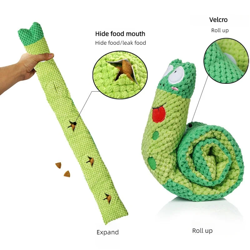 Plüsch Schnecke Hundespielzeug