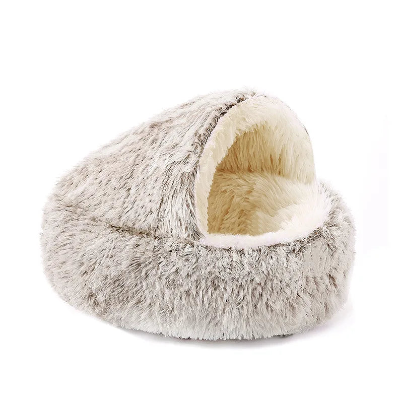 2-in-1 Kuschelhöhle für Katzen