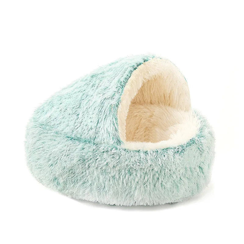 2-in-1 Kuschelhöhle für Katzen
