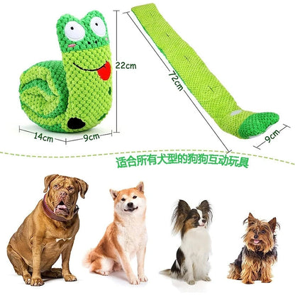 Plüsch Schnecke Hundespielzeug