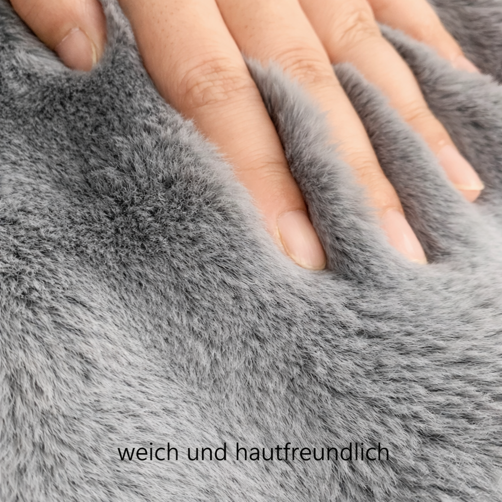 Runder Plüsch Haustierteppich